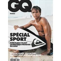 GQ n°150 juin-juillet 2021  Spécial Sport/ Kauli Vaast, prodige du surf/ LeBron James/ Tyson Fury/ La folie vélo/ Tennismen de légende