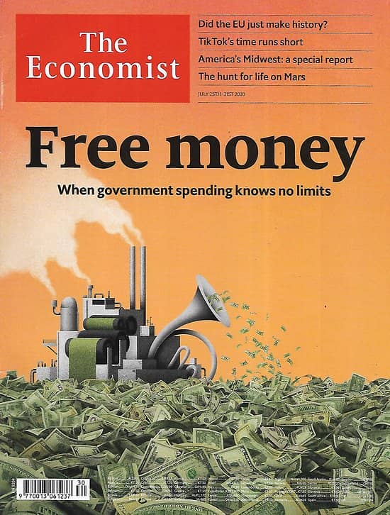 THE ECONOMIST vol.436 n°9204 25/07/2020  Free money: When government spending knows no limits/ America Midwest: Special report