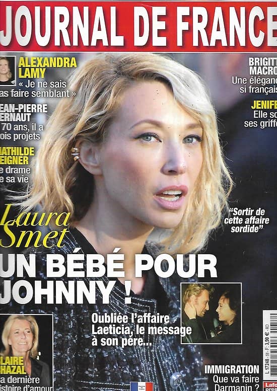 JOURNAL DE FRANCE n°58 octobre 2020  Laura Smet: un bébé pour Johnny/ Claire Chazal/ Alexandra Lamy/ Brigitte Macron/ Jenifer