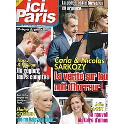 ICI PARIS n°3955 21/04/2021  Carla Bruni & Nicolas Sarkozy/ Harry & William/ Elodie Gossuin/ Julie Gayet/ Marie-France Pisier/ Julien Clerc/ Stars 80