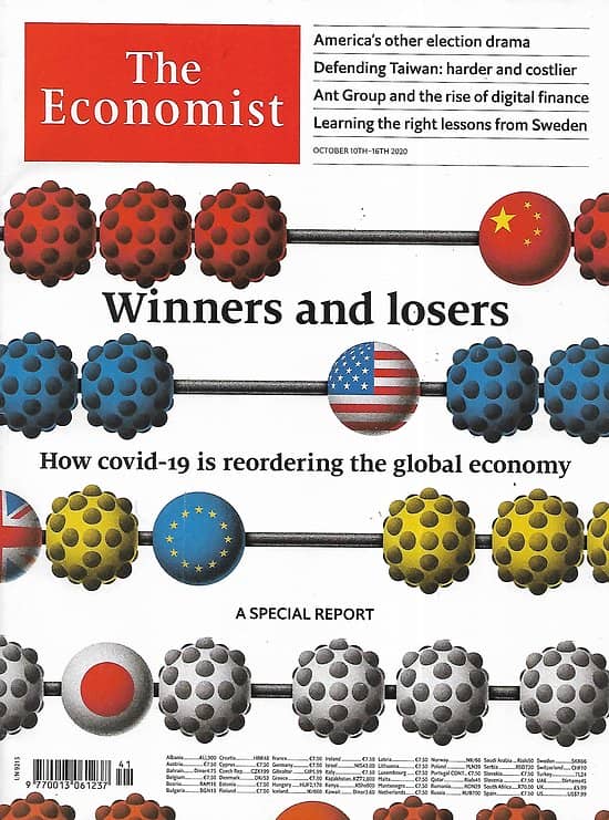 THE ECONOMIST Vol.437 n°9215 10/10/2020  Winners and losers: how Covid-19 is reordering the global economy