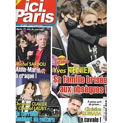 ICI PARIS n°3957 05/05/2021  Les obsèques d'Yves Rénier/ Michel Sardou/ Christian Clavier & Chantal Lauby/ Christian Quesada/ Stars 80