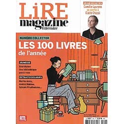 LIRE MAGAZINE LITTERAIRE n°491 déc.2020-janv.2021  Numéro Collector: Les 100 livres de l'année/ Camille Laurens/ Enid Blyton