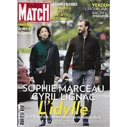 PARIS MATCH n°3498 02/06/2016  Sophie Marceau & Cyril Lignac: l'idylle/ La France bloquée/ Verdun: l'inoubliable sacrifice/ Hydroliennes