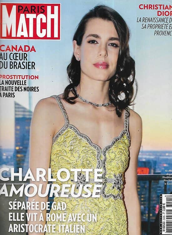 PARIS MATCH n°3495 12/05/2016  Charlotte Casiraghi amoureuse/ Canada: au coeur du brasier/ La maison Dior