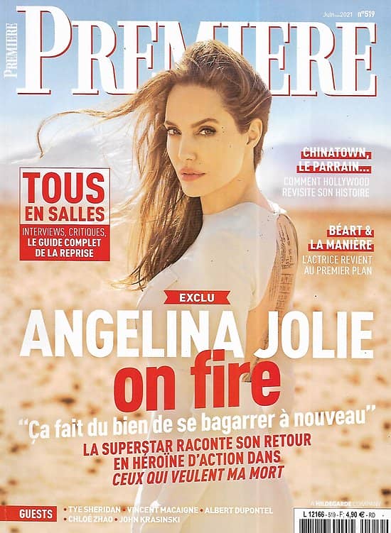 PREMIERE n°519 juin 2021  Angelina Jolie on fire/ Les films de retour en salles/ Emmanuelle Béart/ "Chinatown"