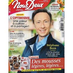 NOUS DEUX n°3811 14/07/2020  Stéphane Bern/ Vive l'optimisme/ Desserts: spécial mousses/ Timothy Dalton