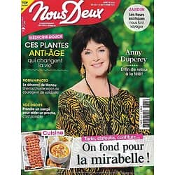 NOUS DEUX n°3819 08/09/2020  Anny Duperey, enfin de retour/ On fond pour la mirabelle/ Ces plantes anti-âge/ Le musée Jacques Chirac/ Aznavour & Dorin