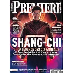 PREMIERE n°521 septembre 2021  Shang-Chi/ Marvel/ Cannes/ Julia Ducournau/ "Dune"/ Léa Seydoux-Bruno Dumont