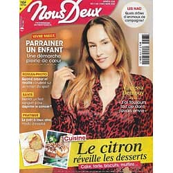 NOUS DEUX n°3828 10/11/2020  Vanessa Demouy/ Desserts au citron/ Alizée/ Parrainer un enfant/ Fromage Saint-Nectaire