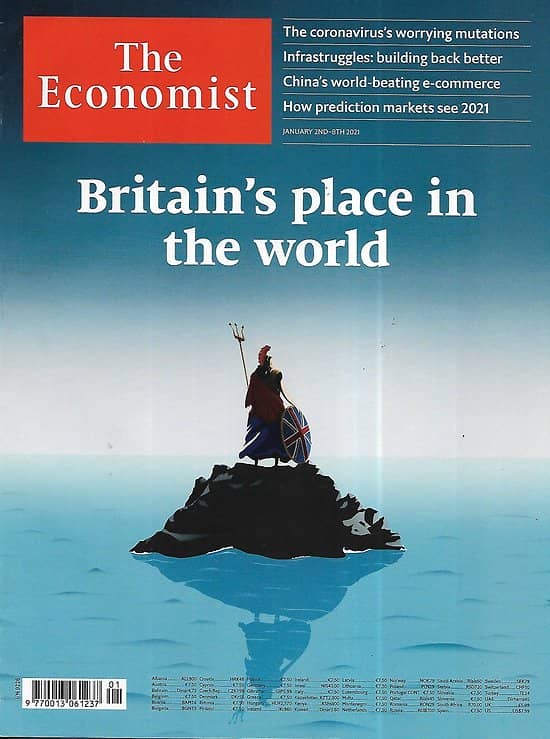 THE ECONOMIST Vol.438 n°9226 02/01/2021 Britain's place in the world/ The Brexit deal/ Global struggle for human rights/ The future of e-commerce