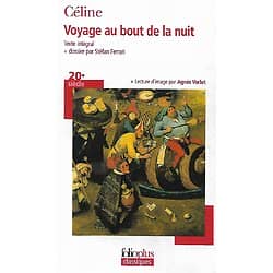 "Voyage au bout de la nuit" Céline/ Comme neuf/ 2019/ FolioPlus/ Livre poche