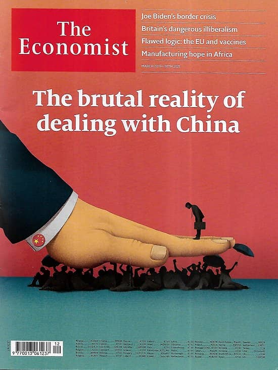 THE ECONOMIST Vol.438 n°9237 20/03/2021  The brutal reality of dealing with China/ Global happiness/ Biden's border crisis