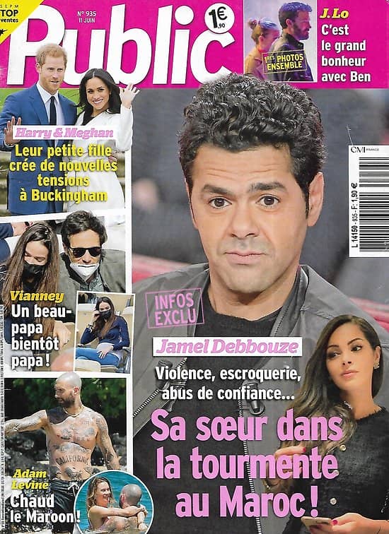 PUBLIC n°935 11/06/2021  Jamel Debbouze/ Harry & Meghan/ Vianney/ J.Lo/ Adam Levine/ Omar Sy/ Les Bleus: leurs belles de match