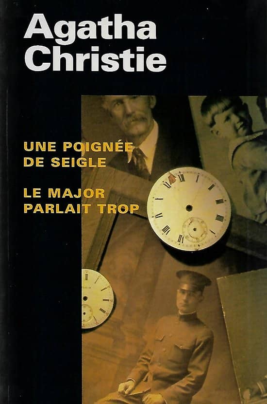 "Une poignée de seigle" & "Le major parlait trop" Agatha Christie/ Très bon état/ 1997/ Livre relié poche