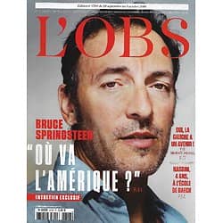 L'OBS n°2708 29/09/2016  Bruce Springsteen: Où va l'Amérique?/ L'avenir de la gauche/ Maroc & islamistes/ Tim Burton/ Spécial goût