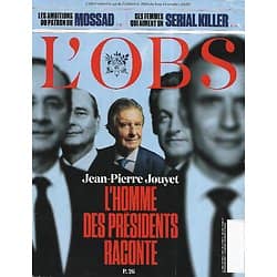 L'OBS n°2919 08/10/2020  Jouyet, l'homme des présidents raconte/ Le patron du Mossad/ Fans des serial killers/ Mémoires d'IAM/ Naufragés du télétravail