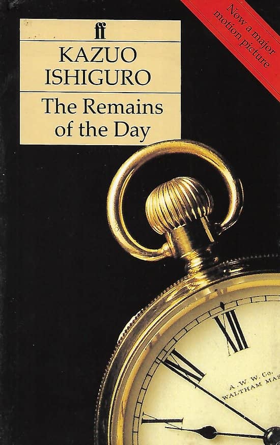 "The Remains of the Day" Kazuo ishiguro/ Bon état/ 1989/ Livre broché
