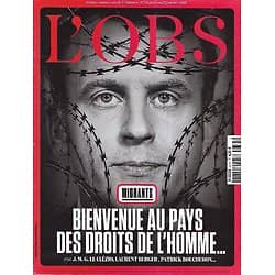 L'OBS n°2775 11/01/2018  Migrants: Droit d'asile, une hypocrisie française/ La guerre des métaux rares/ Le village sans ondes/ Lutte contre la faim/ Joann Sfar/ Arundhati Roy