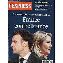 L'EXPRESS n°3693 13/04/2022  Numéro spécial Présidentielle/ France contre France/ Veillée d'armes à Odessa/ Défense française/ Elon Musk & Twitter