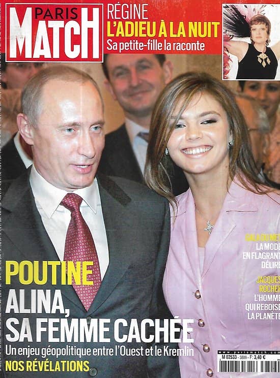 PARIS MATCH n°3809 05/05/2022  Poutine: Alina, sa femme cachée/ Adieu Régine/ Ukraine: avec les chercheurs de preuves/ Jacques Rocher, au chevet des forêts