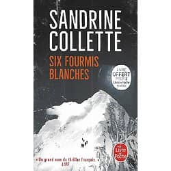 "Six fourmis blanches" Sandrine Collette/ Très bon état/ 2019/ Livre poche