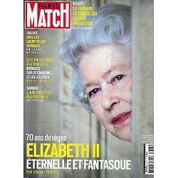 PARIS MATCH n°3813 02/06/2022  Elizabeth II, 70 ans de règne/ Enquête à Paris/ Les sacrifiés du Donbass/ Tuerie au Texas/ Gene Kelly/ Belmondo