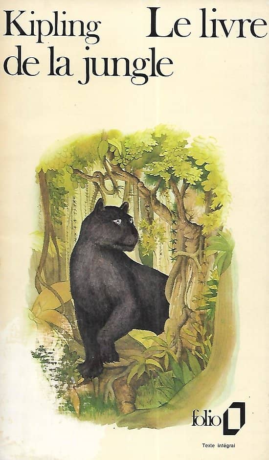 "Le livre de la jungle" Kipling/ Folio/ 1973/ Bon état, vieilli/ Livre poche