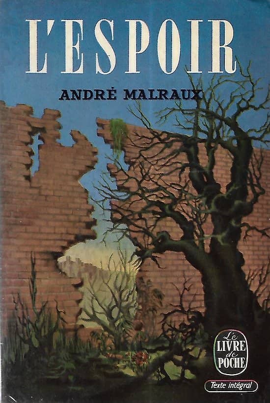"L'espoir" André Malraux/ 1961/ Livre poche ancien en bon état