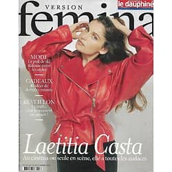 VERSION FEMINA n°1029 20/12/2021  Laetitia Casta/ Cuisine: la truffe/ David Bowie/ Masques beauté/ Confinement & couple/ Idées cadeaux