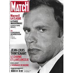 PARIS MATCH n°3816 23/06/2022  Jean-Louis Trintignant, le charme et la mélancolie/ Macron II, la claque/ Les héros d'Ukraine/ Festival de Cabourg