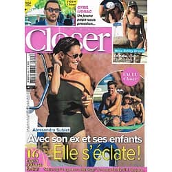 CLOSER n°892 15/07/2022  Alessandra Sublet/ Cyril Lignac/ Millie Bobby Brown/ Britney Spears/ Les Kardashian/ Maurice Barthélémy