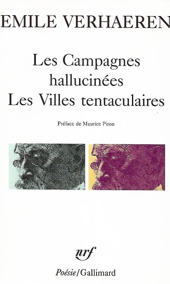 "Les campagnes hallucinées" & "Les Villes tentaculaires" Emile Verhaeren/ Très bon état/ 1995/ Livre poche