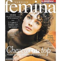 VERSION FEMINA n°1034 24/01/2022  Cheveux au top/ Fanny Ardant/ Voyage à Minorque/ Cures thermales/ Mode printemps-été
