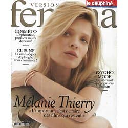 VERSION FEMINA n°1035 31/01/2022 Mélanie Thierry/ Mode: pièce fétiche/ Beauté: Hydratation/ Assiettes de la mer