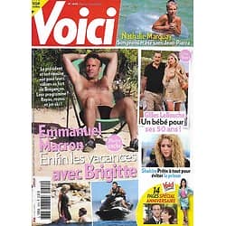 VOICI n°1809 05/08/2022  Emmanuel & Brigitte Macron/ Gilles Lellouche/ Nathalie Marquay/ Shakira/ Spécial anniversaire/ The Sandman