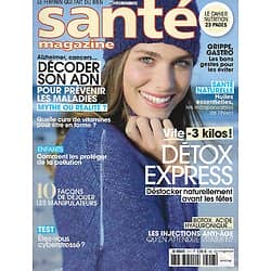 SANTE MAGAZINE n°517 janvier 2019  Détox express/ Décoder son ADN/ Déjouer les manipulateurs/ Stratégies anti-froid/ Légumes oubliés