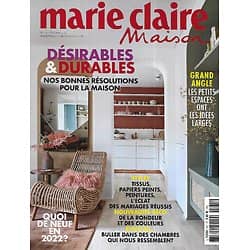 MARIE CLAIRE MAISON n°531 février 2022  Petits espaces et idées larges/ Bonnes résolutions pour la maison/ City guide: Montréal