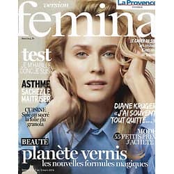 VERSION FEMINA n°727 07/03/2016  Diane Kruger/ Planète vernis/ Maîtriser son asthme/ La folie du granola/ Mode petits prix