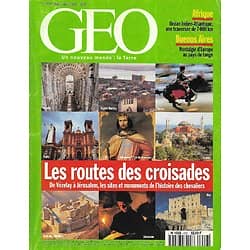 GEO n°202 décembre 1995  Les routes des croisades/ Buenos Aires/ Traversée de l'Afrique/ Tortues de mer/ La Chine au féminin