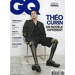 GQ n°161 juillet-août 2022  Spécial héros: Théo Curin/ Brad Pitt/ Thomas Pesquet/ Rowan Atkinson