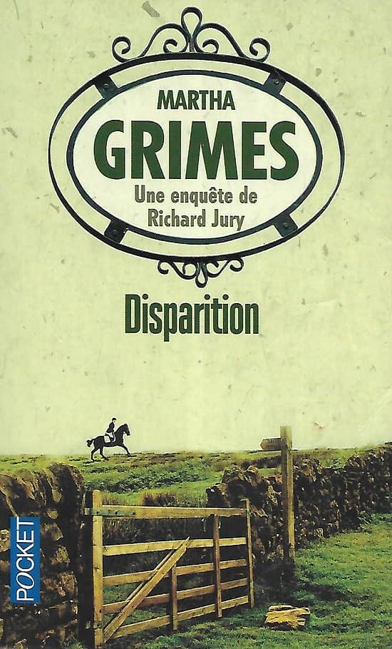 "Disparition" Martha Grimes/ Bon état/ 2013/ Livre poche 