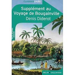 "Supplément au voyage de Bougainville" Diderot/ Belin-Gallimard/ 2019/ Excellent état/ Livre poche  