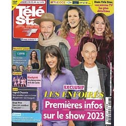 TELE STAR n°2417 28/01/2023  Les Enfoirés/ Ingrid Chauvin/ Brad Pitt/ Gaspard Ulliel/ L'amour est dans le pré/ Recettes "Louis de Funès"/ Blackpink