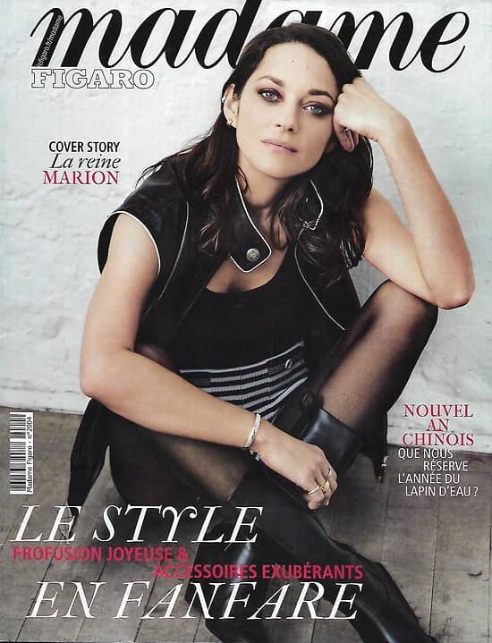 MADAME FIGARO n°24390 (n°2004) 20/01/2023  La reine Marion Cotillard/ Le style en fanfare/ Haider Ackermann/ Artistes en vue
