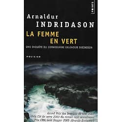 "La Femme en Vert" Arnaldur Indridason/ Très bon état/ 2007/ Livre poche 