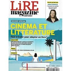 LIRE MAGAZINE LITTERAIRE n°507 mai 2022  Cinéma et littérature/ Annie Ernaux/ Céline/ Douglas Kennedy/ James Ellroy/ Le livre audio/ Virginie Grimaldi
