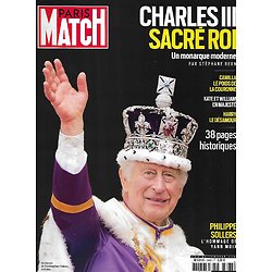 PARIS MATCH n°3862 09/05/2023  Charles III sacré roi, 38 pages historique/ Hommage: Philippe Sollers/ Mercenaires russes en Ukraine