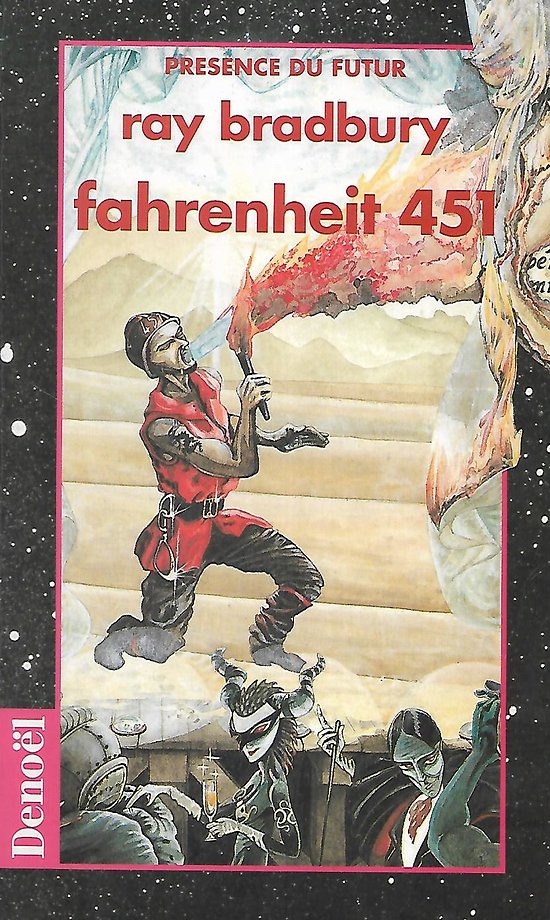 "Fahrenheit 451" Ray Bradbury/ Très bon état/ Denoël/ 1997/ Livre poche