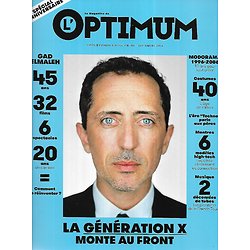 L'OPTIMUM n°86 septembre 2016  Gad Elmaleh/ Spécial génération X-40 ans/ French Touch/ Modorama/ Marketing/ Horlogerie